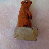Marmotta in legno