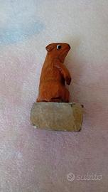 Marmotta in legno