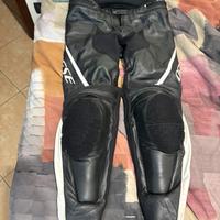 Pantaloni moto pelle Dainese con protezione - 52