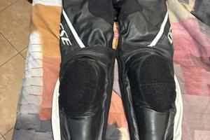 Pantaloni moto pelle Dainese con protezione - 52