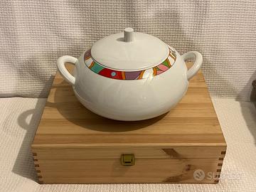Zuppiera Richard Ginori E-92 - Decoro Arcobaleno