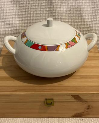 Zuppiera Richard Ginori E-92 - Decoro Arcobaleno