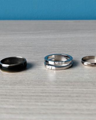Anello Fascia Brillanti Incisione