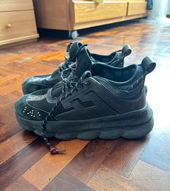 Versace Chain Scarpe Sneakers nere