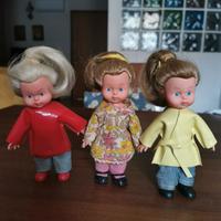 3 bambole vintage anno 1967 marca italocremona