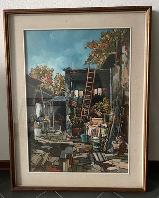 Quadro ad olio originale di Montini 56x70