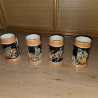 Set 4 Boccali Birra Vintage Wick-Werke Germany