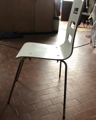 4 sedie legno e metallo