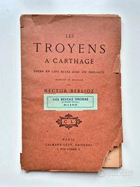 LES TROYENS À CARTHAGE - Berlioz. Libretto c. 1876