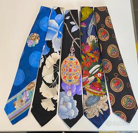 Cravatte vintage in seta Leonard