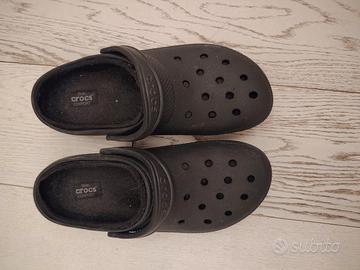 crocs nere invernali con pile 