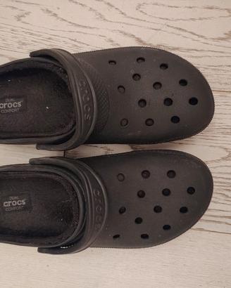 crocs nere invernali con pile 