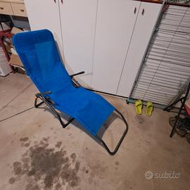 sedia sdraio dondolino