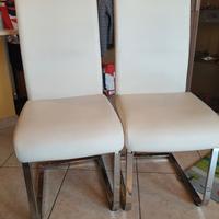 coppia sedie ecopelle