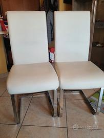 coppia sedie ecopelle