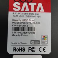 Phison SSD disco SATA 64GB   codice 9