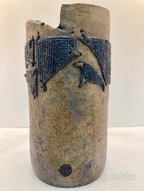 Vaso in ceramica Raku