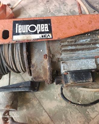 verricello argano 220 volt 125 kg funzionante