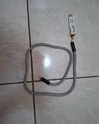 interfaccia audio M2Tech Two e cavo coassiale