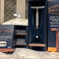 RASOIO  KING CGILLETTE + LAMETTE ORIGINALI