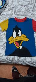 maglia bimbo maniche corte duffy duck tg 6 