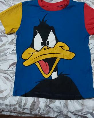 maglia bimbo maniche corte duffy duck tg 6 