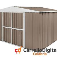 Box in Acciaio da giardino 360x345cm tortora