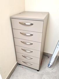 cassettiera a 6 cassetti da ufficio usata