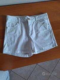 Pantaloncini in Jeans corti bianchi