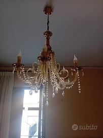 Lampadario di cristallo a gocce