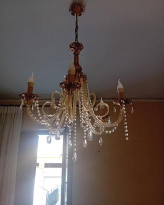 Lampadario di cristallo a gocce