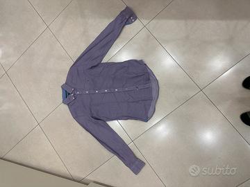 Camicia viola tommy hilfiger