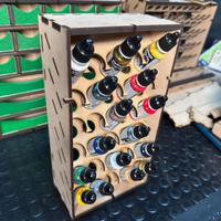 Porta Colori in legno MDF per Vallejo 17ML 30 btg.