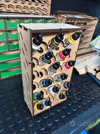 Porta Colori in legno MDF per Vallejo 17ML 30 btg.