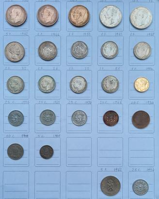 25 Monete Lussemburgo (1901-1990)-Rare e Storiche