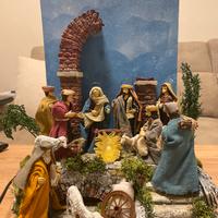 Presepe Stile 700 vestiti in stoffa