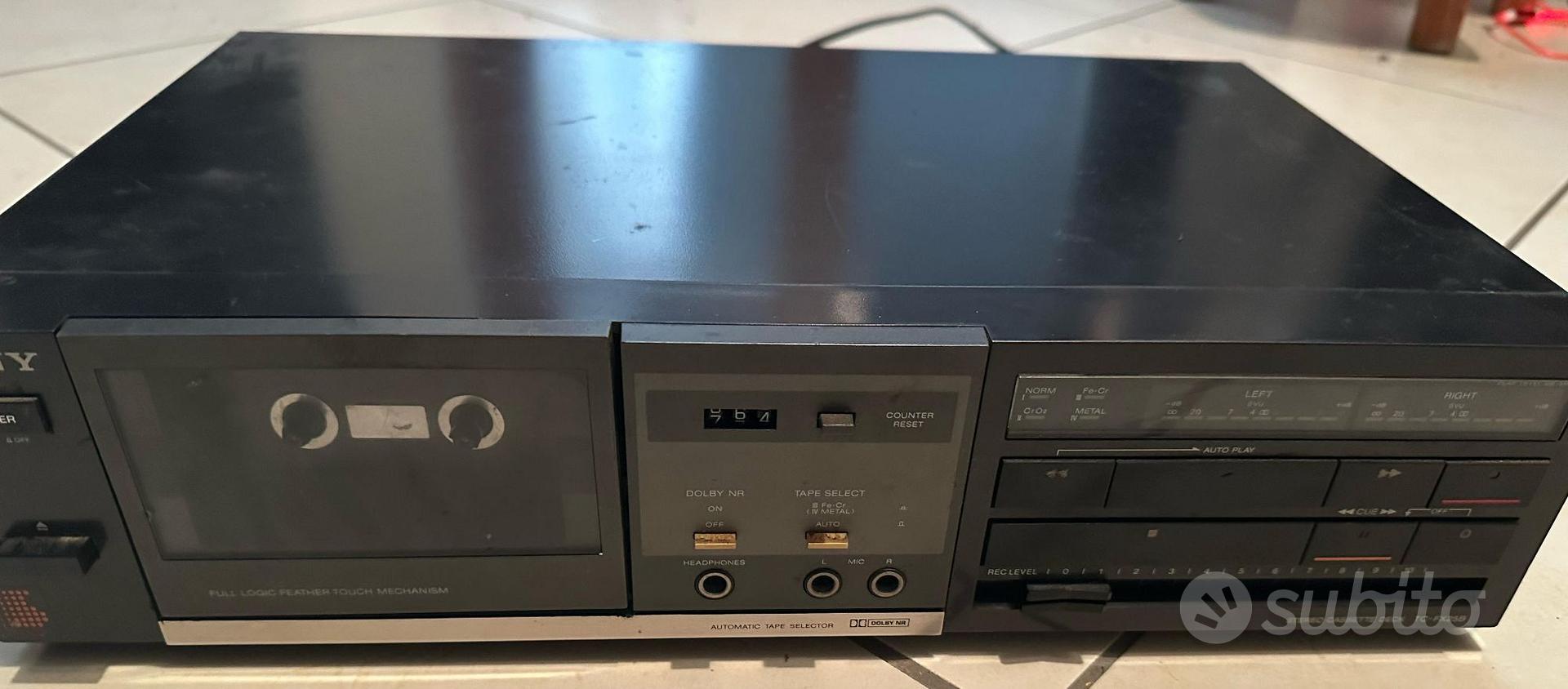 Platine Cassette Sony TC-129 – Vintage – À Réviser – Pour Pièces