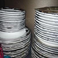 Servizio piatti bordo platino Nicola Fasano