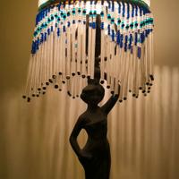 Lampada artistica ed elegante in stile Liberty