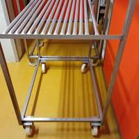 Carrelli acciaio inox ( anni 90 , di qualità)