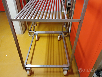 Carrelli acciaio inox ( anni 90 , di qualità)