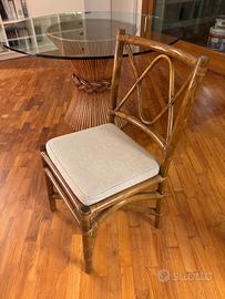 Tavolo di design McGuire/Levi + 6 sedie Gervasoni