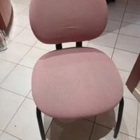 poltrona ufficio rosa 