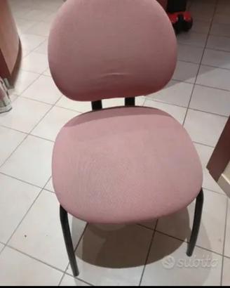 poltrona ufficio rosa 