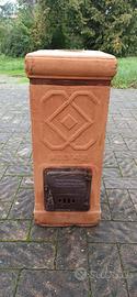 Stufa a legna in terracotta