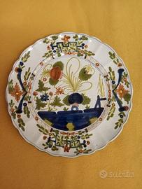 Piatto pubblicitario serie Garofano Faenza 