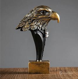 Fermacarte Aquila in Resina Statuetta Affascinante
