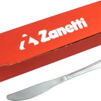 Zanetti Set 12 Coltelli da tavola in acciaio inox 