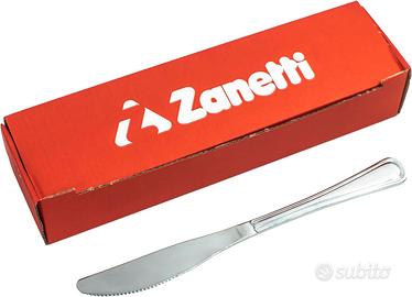 Zanetti Set 12 Coltelli da tavola in acciaio inox 