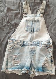 Salopette in Denim 9/10 anni girl